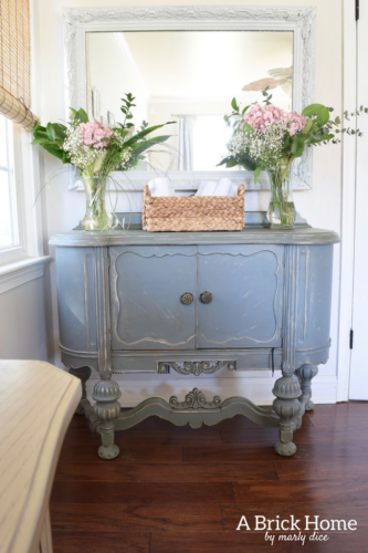 A Brick Home: rustic spring decor, spring home tour, blush spring decor, spring decorating ideas