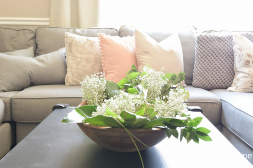 A Brick Home: rustic spring decor, spring home tour, blush spring decor, spring decorating ideas