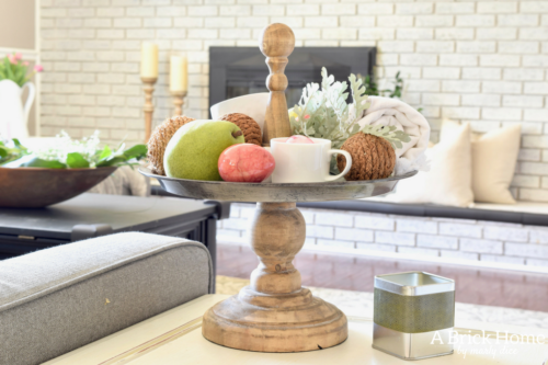 A Brick Home: rustic spring decor, spring home tour, blush spring decor, spring decorating ideas
