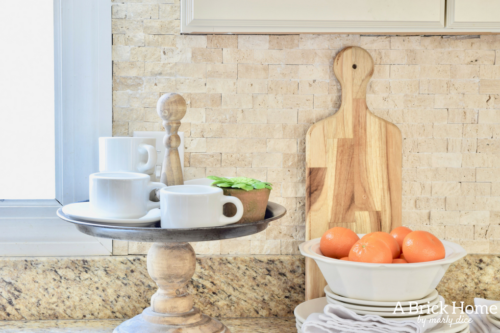 A Brick Home: spring kitchen, spring kitchen decor, spring kitchen decor countertops, kitchen decor, kitchen ideas #springdecor #kitchendecor #kitchenideas