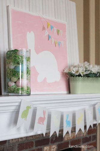 Spring mantel decorating ideas, spring mantel decor, spring mantel ideas, simple spring mantel