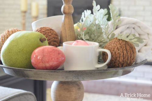 A Brick Home: rustic spring decor, spring home tour, blush spring decor, spring decorating ideas