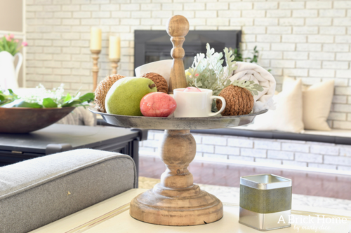 A Brick Home: rustic spring decor, spring home tour, blush spring decor, spring decorating ideas