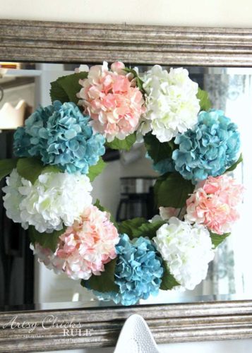 DIY Spring Wreath, spring wreath for front door, simple diy spring wreath, easy diy spring wreath