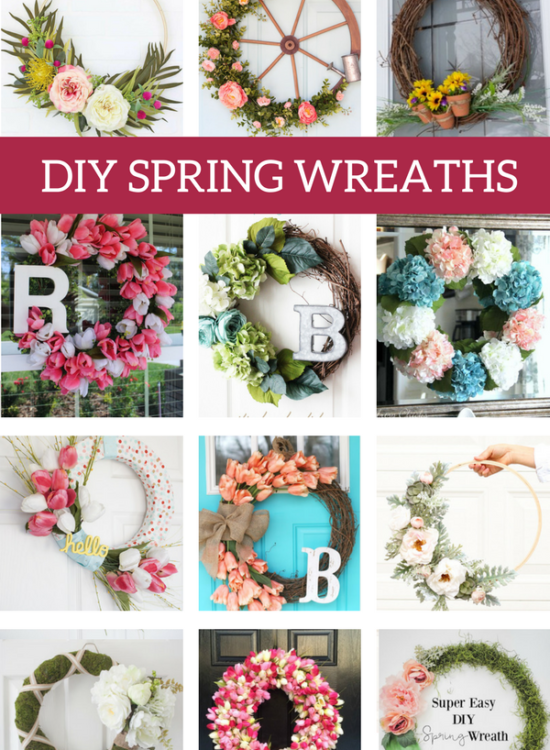 DIY Spring Wreath, spring wreath for front door, simple diy spring wreath, easy diy spring wreath