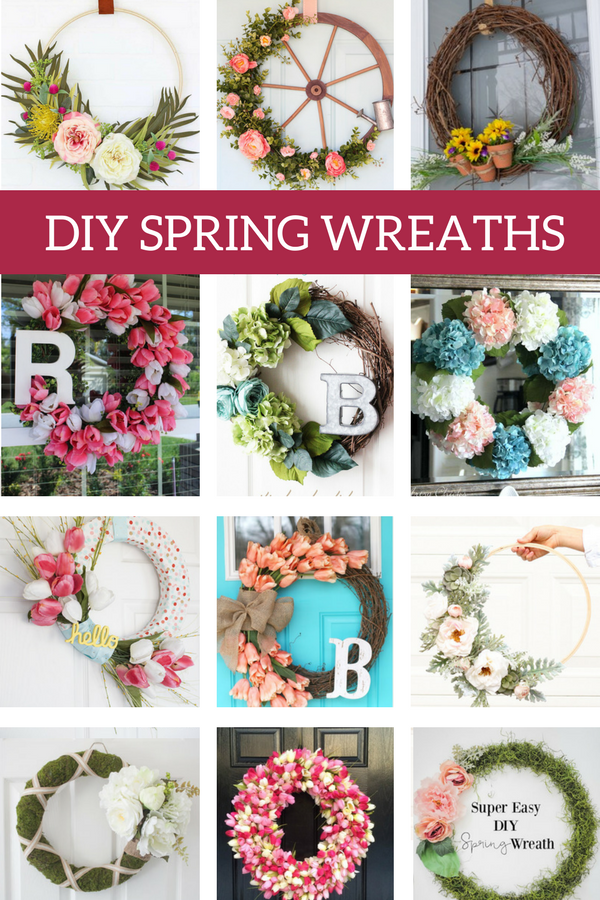 DIY Spring Wreath, spring wreath for front door, simple diy spring wreath, easy diy spring wreath