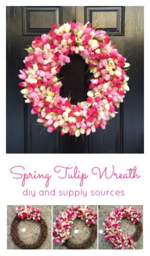 DIY Spring Wreath, spring wreath for front door, simple diy spring wreath, easy diy spring wreath