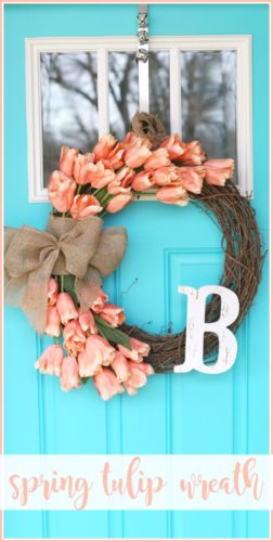 DIY Spring Wreath, spring wreath for front door, simple diy spring wreath, easy diy spring wreath