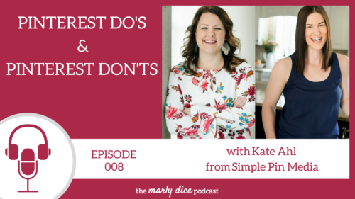 Pinterest Tips for Bloggers to maximize their efforts. Kate Ahl from Simple Pin Media discusses pin images, group boards, keywords, hashtags, analytics and so much more!
