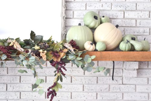 How to make muted DIY pumpkins, most of which are from the dollar store!