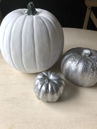 How to make muted DIY pumpkins, most of which are from the dollar store!