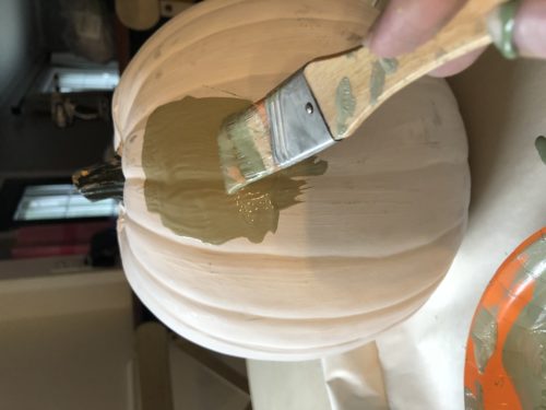 How to make muted DIY pumpkins, most of which are from the dollar store!
