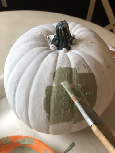 How to make muted DIY pumpkins, most of which are from the dollar store!