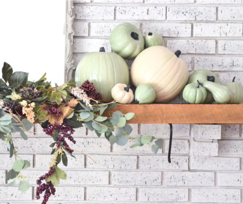 How to make muted DIY pumpkins, most of which are from the dollar store!