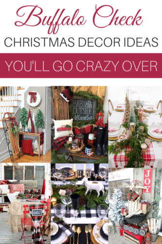 Gorgeous Buffalo Check Christmas Decor Ideas - Love this roundup of plaid holiday decor! #buffalocheck