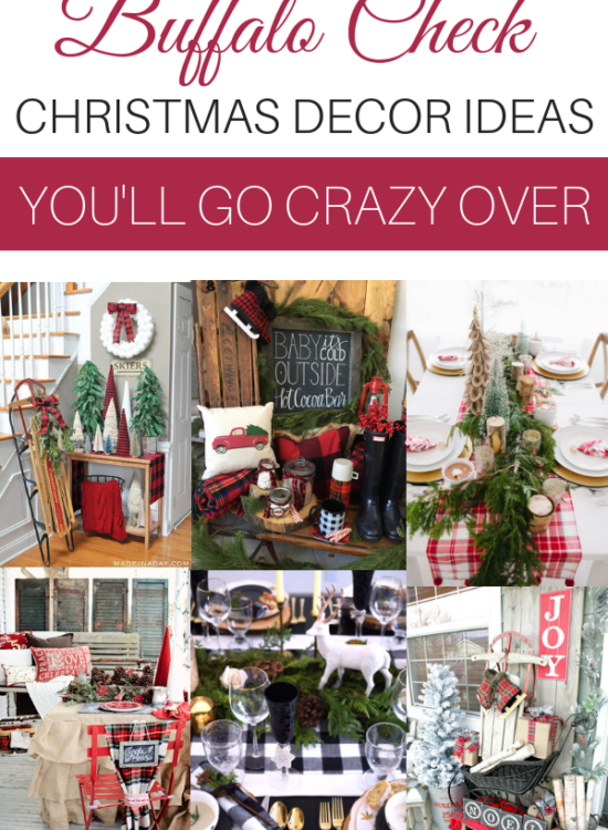 Gorgeous Buffalo Check Christmas Decor Ideas - Love this roundup of plaid holiday decor! #buffalocheck