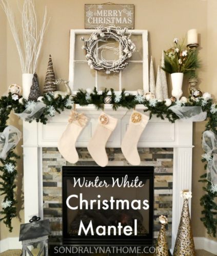 Gorgeous Christmas mantel decorations that'll inspire you this year! Check out this roundup up beautiful holiday mantels. #christmasmantels