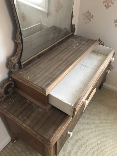 Antique Vanity Dresser Makeover