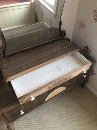 Antique Vanity Dresser Makeover