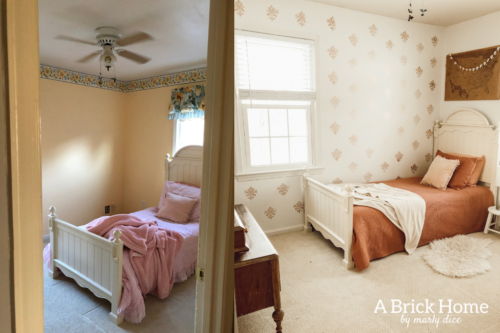 LOVE this budget-friendly DIY banner art for a little girl's bedroom! #diybanner #100roomchallenge