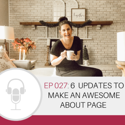 Make an awesome about page on your blog RIGHT NOW! #themarlydicepodcast