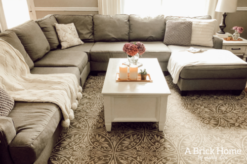 This Ashley Furniture sectional review is so honest and tells you EVERYTHING you need to know about it! #fabricsectional #ashleyfurniture #ashleyhomestore