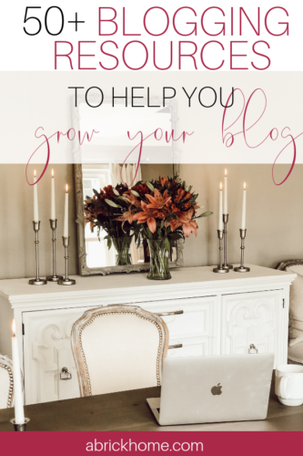 A comprehensive list of blogging resources and tools to grow your blog. #bloggingtips #growyourblog #bloggingresources