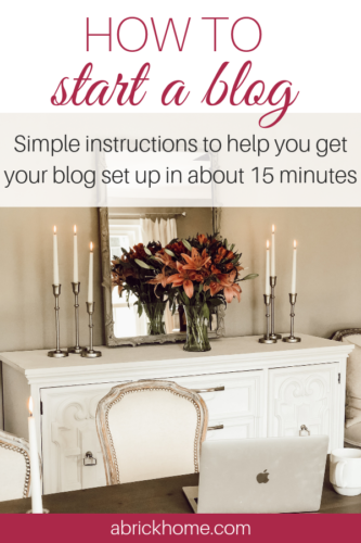 I walk you through EXACTLY how to start a blog using simple instructions! #startablog
