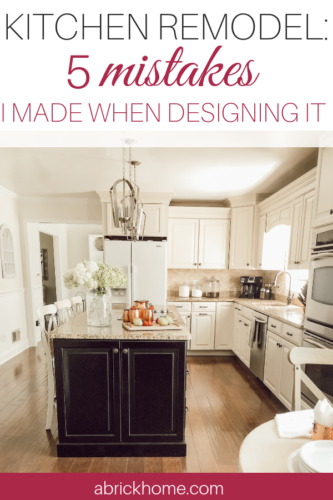 Don't make these MISTAKES on your kitchen remodel. Here's what I wish I'd done differently! #kitchenremodel #kitchenrenovation #kitchenmakeover