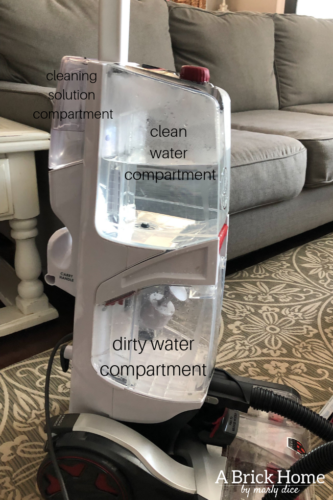 Marly uses THIS method to get stains and smells out her sectional. Learn how to really clean a fabric couch! #cleanafabriccouch #cleanupholstery