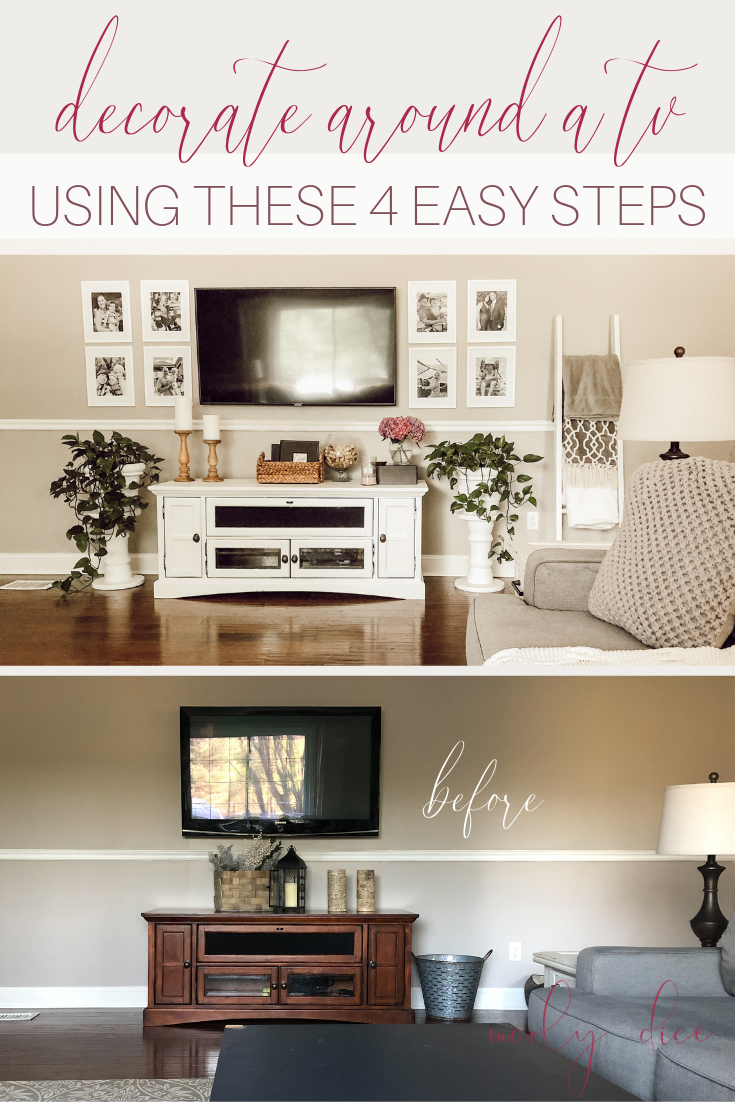 How to Decorate Around a TV Using a Gallery Wall - Marly Dice