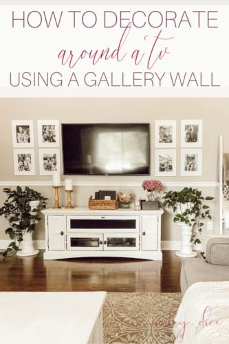 How to Decorate Around a TV Using a Gallery Wall - Marly Dice