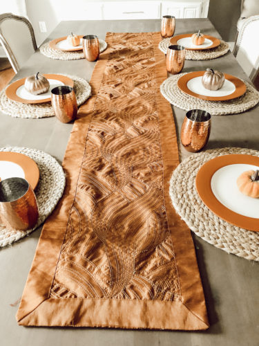 Recreate this rustic fall centerpiece with pumpkins in 5 easy steps! #abrickhome #rustifalldecor