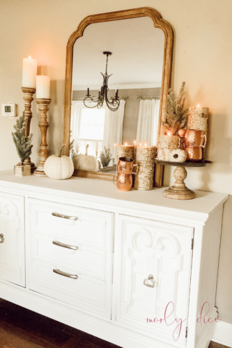 Recreate this magical and rustic Thanksgiving tablescape! #thanksgivingtablecsape #rustictablescape