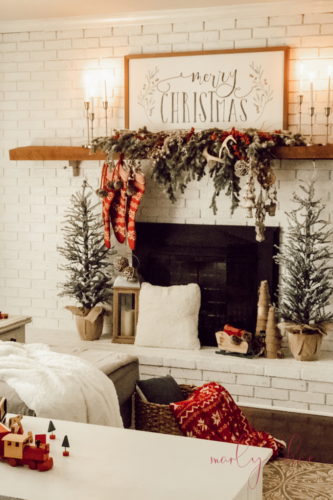 Rustic Christmas Mantel