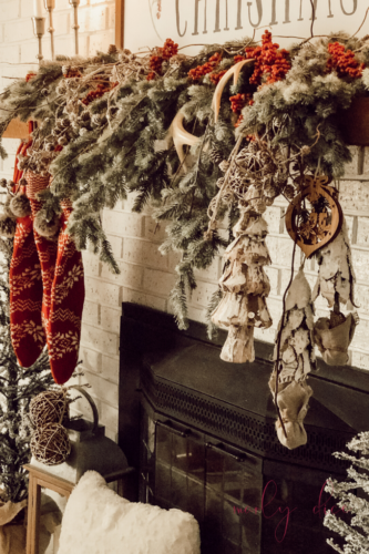 Rustic Christmas Mantel