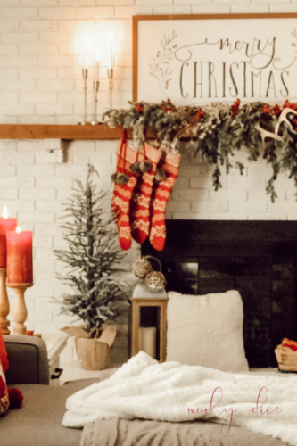 Rustic Christmas Mantel