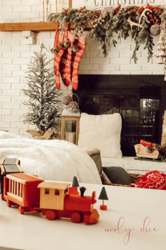 Rustic Christmas Mantel