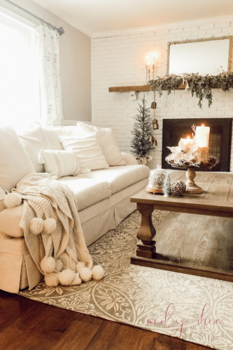 Loving this baluster coffee table in my French country living room