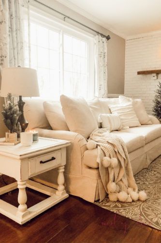 Loving this baluster coffee table in my French country living room