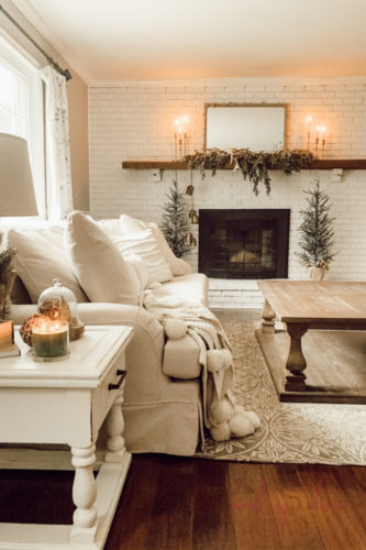 Loving this baluster coffee table in my French country living room