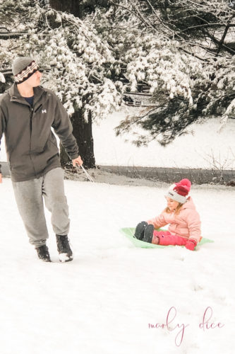 Snow day fun at A Brick Home