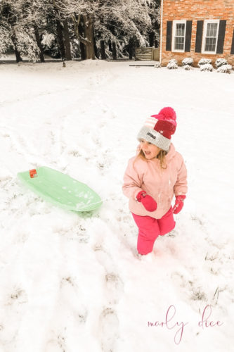 Snow day fun at A Brick Home