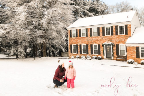 Snow day fun at A Brick Home