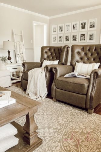 French country living room perfectly styled! #frenchcountry