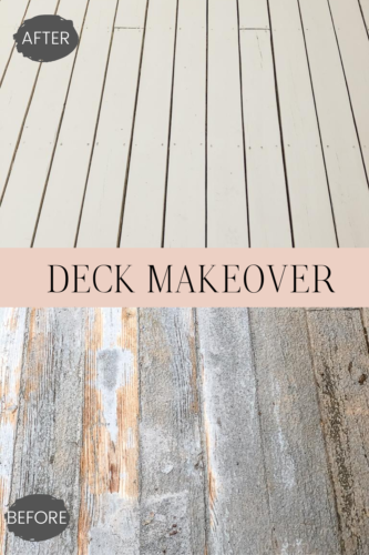 This DIY deck makeover is amazing!! Learn how they transformed their deck and the stain color they used! #deckmakeover