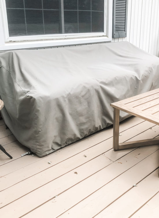 These patio furniture covers are SO good and they're actually affordable! #patiofurniture