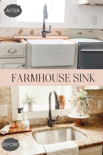 How we installed our farmhouse sink and what we learned along the way #farmhouse sink