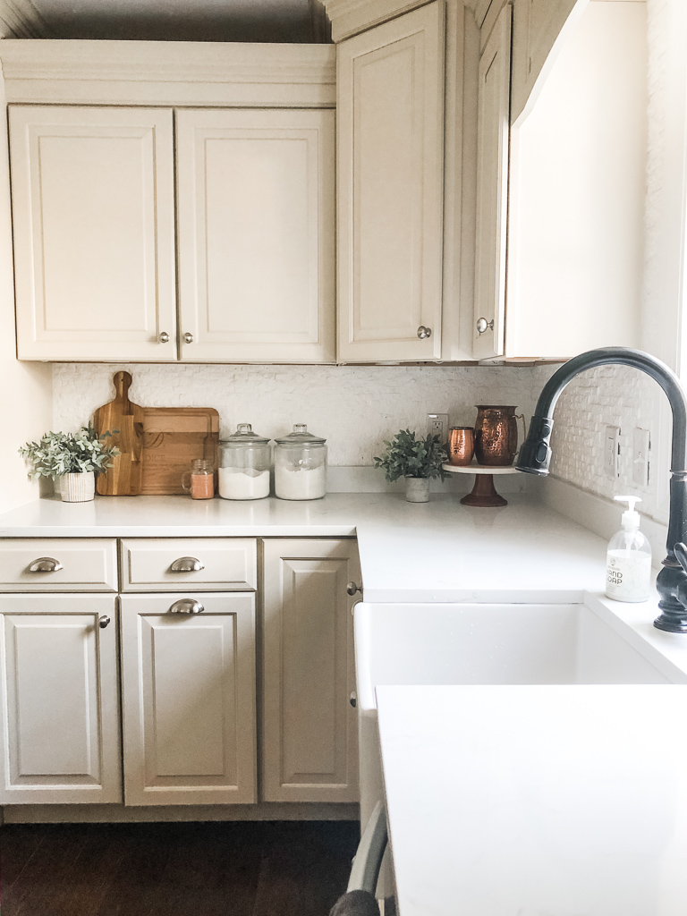 New White Quartz Countertops + Kitchen Sources - Marly Dice