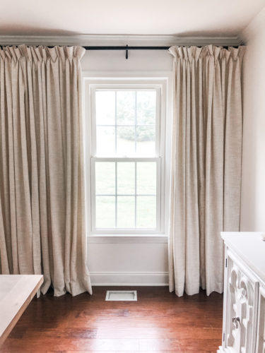 Window Treatments Using Pinch Pleat Curtains - Marly Dice